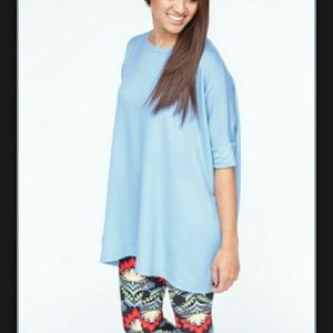 Agnes and Dora Boxy Tee Blue M/L